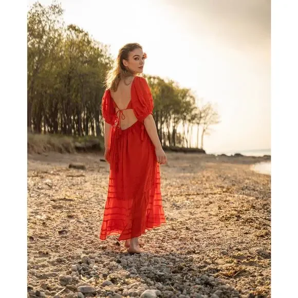 Free People Let's Be Friends Midi Dress